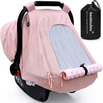 Capa de Assento de Carro Impermeável Beatoutou para Bebês - Rosa