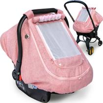 Capa de Assento de Carro Impermeável YVMVDV Rosa para Bebês e Meninas Capa de Assento de Carro Impermeável YVMVDV Rosa para Bebês e Meninas