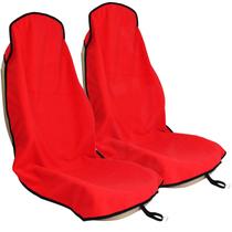 Capa de assento de carro LoyaGour Impermeável Vermelha 75x142cm 2 unidades