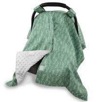 Capa de assento de carro para bebê Canopy HNHUAMING Soft Plush Sage