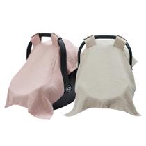 Capa de assento de carro para bebê Meracorallo 107x76 cm, pacote com 2 unidades de algodão Capa de assento de carro para bebê Meracorallo 107x76 cm, pacote com 2 unidades de algodão