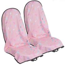 Capa de assento de carro, toalha de suor impermeável LoyaGour, 2 peças rosa Capa de assento de carro, toalha de suor impermeável LoyaGour, 2 peças rosa