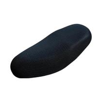 Capa De Assento De Motocicleta Em Malha 3D Respirável Preta Antiderrapante Para Moped E Scooter