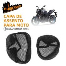 Capa De Assento De Motocicleta Yamaha MT03 MT-03 Em Malha 3D, Protetor De Tecido Respirável E