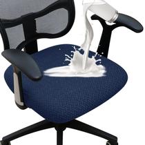 Capa de assento para cadeira de escritório FORCHEER 50x50 cm Waterproof Navy