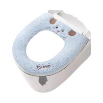 Capa De Assento Sanitário De Lã De Cordeiro 150g Universal Lavável Almofada Espessa Capa De Assento Sanitário De Lã De Cordeiro 150g Universal Lavável Almofada Espessa
