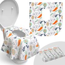 Capa de Assento Sanitário Relyo 20 Unidades Descartáveis para Viagem Capa de Assento Sanitário Relyo 20 Unidades Descartáveis para Viagem