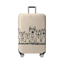 Capa De Bagagem Com Estampa De Cachorro De 18-32 Polegadas Com Alça E Luvas, Acessórios De Viagem Capa De Bagagem Com Estampa De Cachorro De 18-32 Polegadas Com Alça E Luvas, Acessórios De Viagem