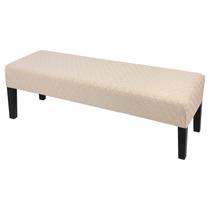 Capa de bancada de jantar SearChi Stretch Lavável Bege Jacquard