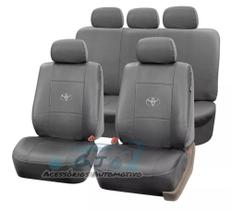 capa de banco 100% em couro cinza para Hilux 2005