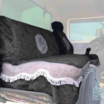 Capa De Banco Chinil Com Emblema Caminhão MB 1620 Sofá Cama