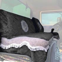 Capa De Banco Chinil Emblema Caminhão Cargo 2008 Encosto Maior