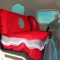 Capa De Banco Chinil Emblema Caminhão Cargo Sofá Cama