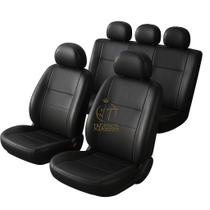 Capa de Banco Cinza 100% Couro Automotivo para Carro Honda Civic Fit City HR-V CR-V