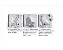 Capa de Banco Cinza para Picape em Tecido Semelhante ao Original - Dricar Acessórios Capa de Banco Cinza para Picape em Tecido Semelhante ao Original - Dricar Acessórios