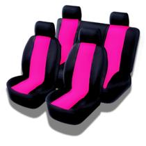 Capa de Banco de carro, nylon, cor Rosa e preta, Universal, palio, uno, mobi, fox gol parati Ford KA