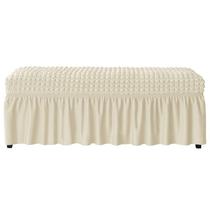 Capa de banco de jantar FORCHEER 81-120 cm Beige Stretch Capa de banco de jantar FORCHEER 81-120 cm Beige Stretch