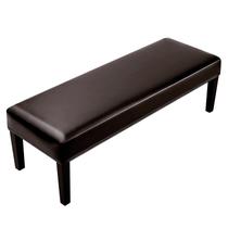 Capa de banco de jantar Fuloon Stretch PU, impermeável, marrom