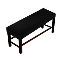 Capa De Banco Elástica Antiderrapante Em Cor Sólida Com Estampa De Abacaxi, Capa De Cadeira De