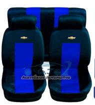 capa de banco em material sintético azul para corsa joy