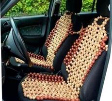 Capa De Banco Massageadora Bolinha Madeira Universal Caminhão Carro