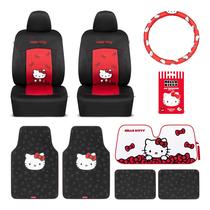 Capa de Banco para Carro Carbella Hello Kitty 9 Peças Acessórios Automotivos