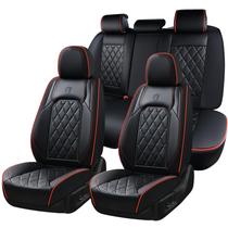 Capa de Banco para Carro Coverado Conjunto Completo Impermeável Preto e Vermelho