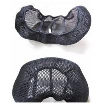 Capa De Banco Para Moto Termica Ventilada Motocicleta Cor Preta