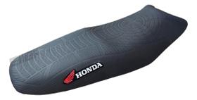 Capa de Banco Preta Proter Personalizada Frisada Para Motos Honda