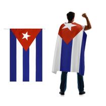 Capa de bandeira LUCKGEEY Cuba 150D Premium Poliéster 90x150cm