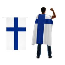 Capa de bandeira LUCKGEEY Finland 150D Premium Poliéster 90x150cm