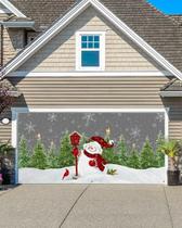 Capa de banner de porta de garagem Cantando no Natal 183x396cm Capa de banner de porta de garagem Cantando no Natal 183x396cm