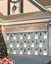 Capa de banner de porta de garagem Cantando no Natal 183x396cm Capa de banner de porta de garagem Cantando no Natal 183x396cm