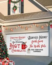 Capa de banner de porta de garagem Cantando no Natal 2,1 x 4,9 m Capa de banner de porta de garagem Cantando no Natal 2,1 x 4,9 m