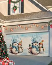 Capa de banner de porta de garagem Singingin Hello Winter 183x396cm Capa de banner de porta de garagem Singingin Hello Winter 183x396cm