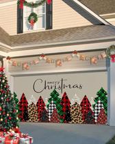Capa de banner de porta de garagem Singingin Merry Christmas 183x396cm Capa de banner de porta de garagem Singingin Merry Christmas 183x396cm