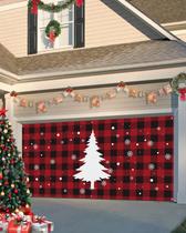 Capa de banner de porta de garagem Singingin Merry Christmas 183x396cm Capa de banner de porta de garagem Singingin Merry Christmas 183x396cm