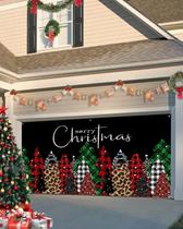 Capa de banner de porta de garagem Singingin Merry Christmas 183x396cm Capa de banner de porta de garagem Singingin Merry Christmas 183x396cm