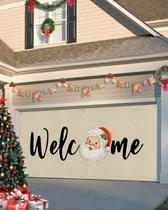 Capa de banner de porta de garagem Singingin Merry Christmas 183x396cm Capa de banner de porta de garagem Singingin Merry Christmas 183x396cm