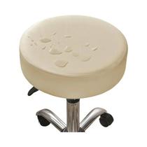 Capa De Banqueta Redonda Em Couro PU Impermeável Para Proteção De Cadeiras Em Casa E Restaurantes