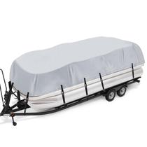 Capa de barco Pontoon iCover Trailerable 17-20 pés de comprimento, viga de 102 cm Capa de barco Pontoon iCover Trailerable 17-20 pés de comprimento, viga de 102 cm