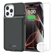 Capa de bateria GIN FOXI 8500mAh para iPhone 16 Pro preta