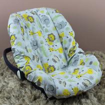 Capa de Bebê Conforto 100% Algodão - Safari Amarelo