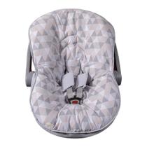 Capa de Bebê Conforto 100% Algodão Triângulos