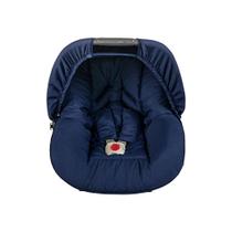 Capa de Bebê Conforto com Capota Tiquinho Marinho - Acolchoada e Protetor de Cinto