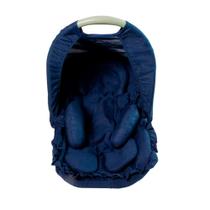 Capa de Bebê Conforto com Capuz e Apoio Redutor de Corpo Bebê Menina Menino