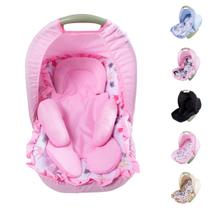 Capa de Bebê Conforto com Capuz e Apoio Redutor de Corpo Bebê Menina Menino