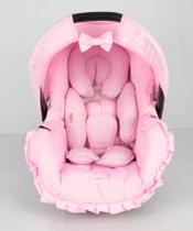 Capa de bebê conforto e redutor - rosa bebê - ALAN PIERRE BABY