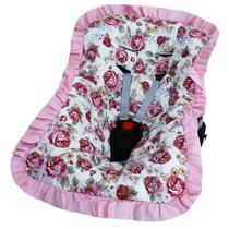 Capa de Bebê Conforto Nanna Baby - Floral Pink - Laura Baby