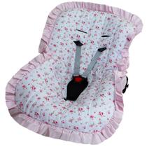 Capa de Bebê Conforto Nanna Baby - Florzinha Pink - Laura Baby